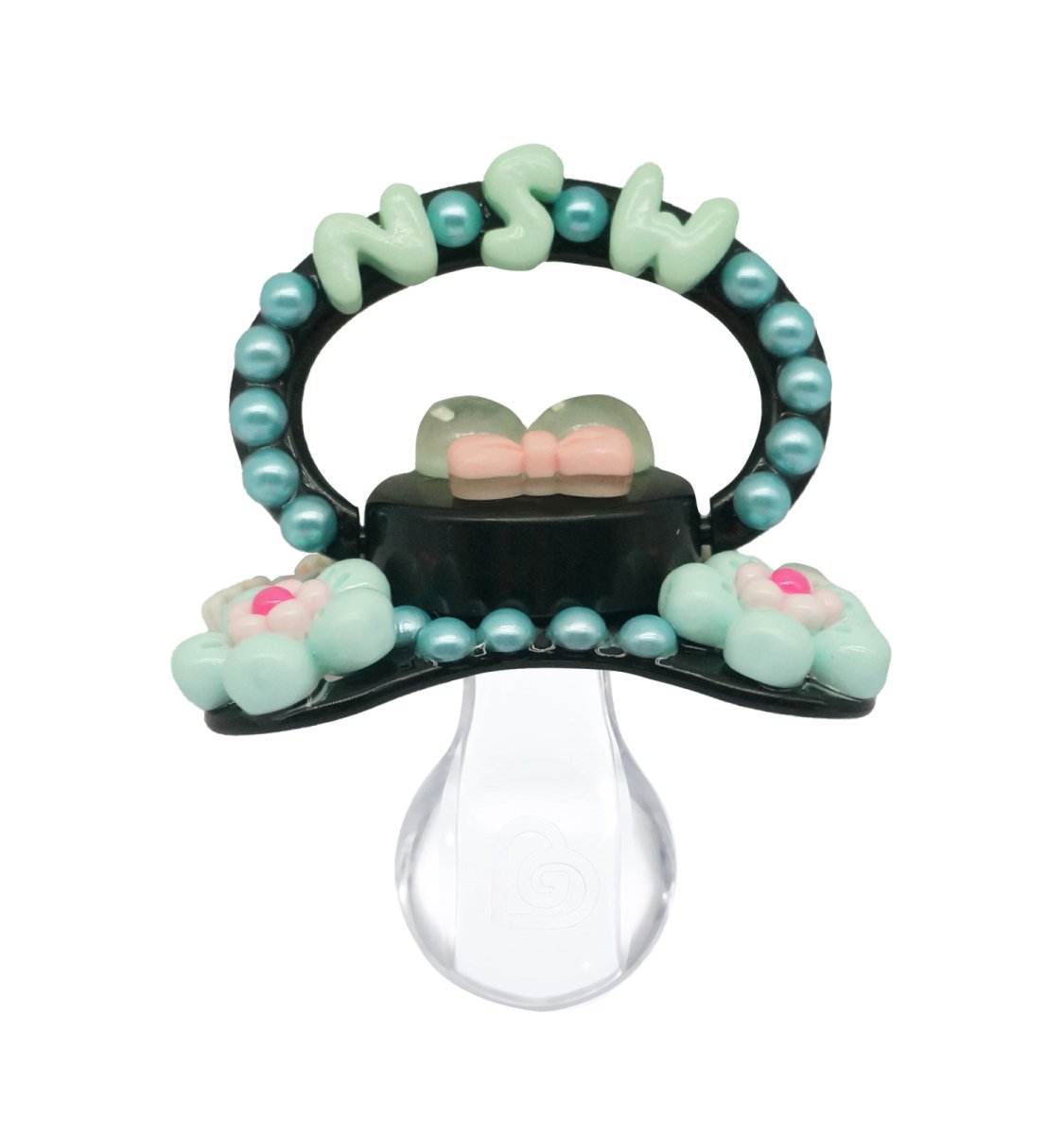 Land Pacifier Landofgenie Adult Sized Pacifier - Black DIY Paci – landofgenie