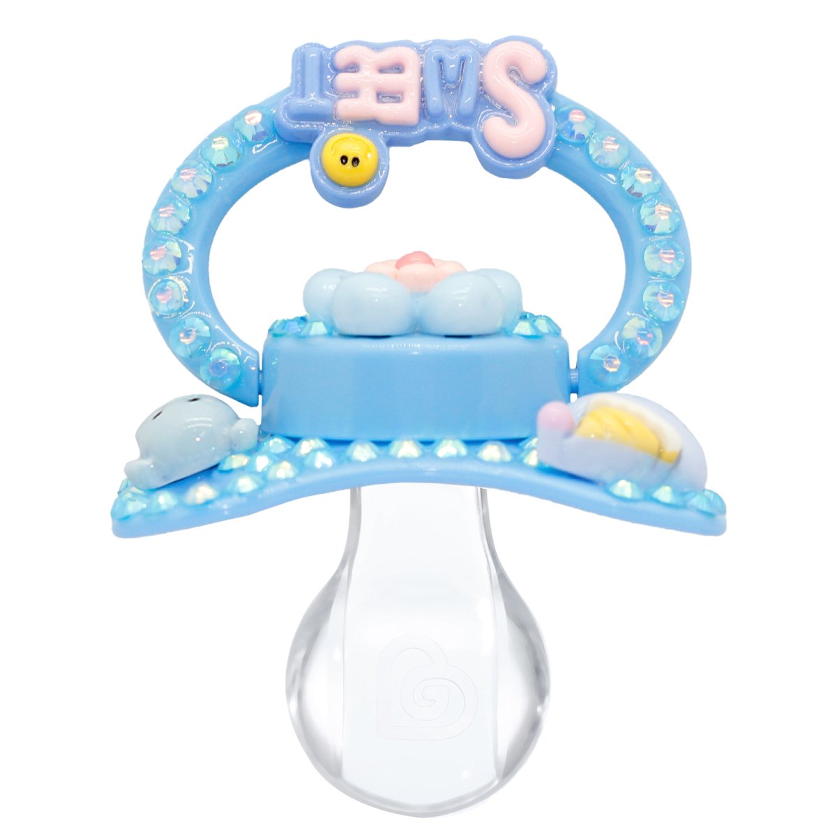 Pacifier Sweet Landofgenie Adult Sized Pacifier -Sweet Blue DIY Paci – landofgenie