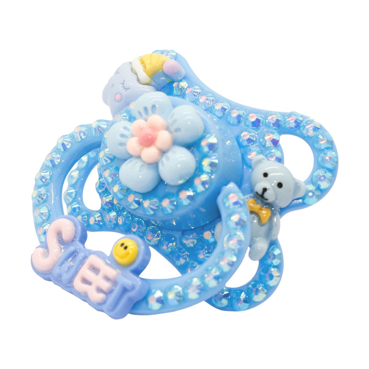 Pacifier Sweet Landofgenie Adult Sized Pacifier -Sweet Blue DIY Paci – landofgenie