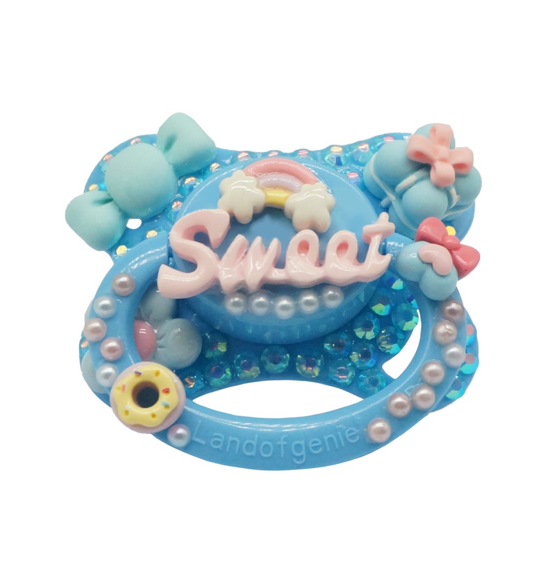 Land Pacifier Landofgenie Adult Sized Pacifier -Blue DIY Paci – landofgenie