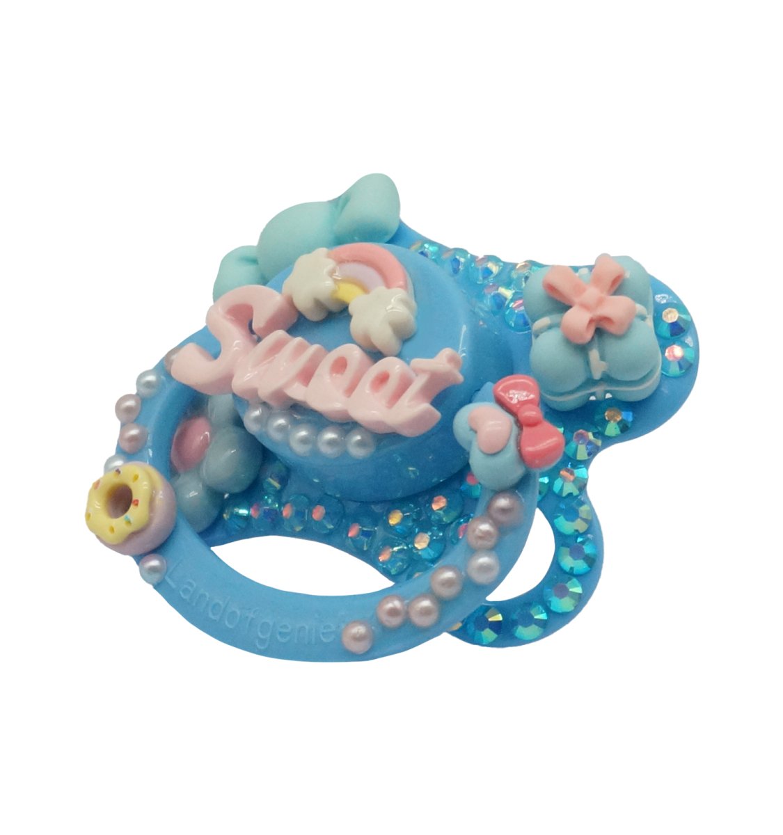 Landofgenie Adult Sized Pacifier - Blue DIY Paci - landofgenie