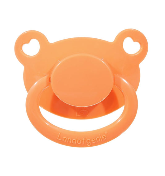 Landofgenie Adult Sized Pacifier - Bone Paci - Bear Orange - landofgenie