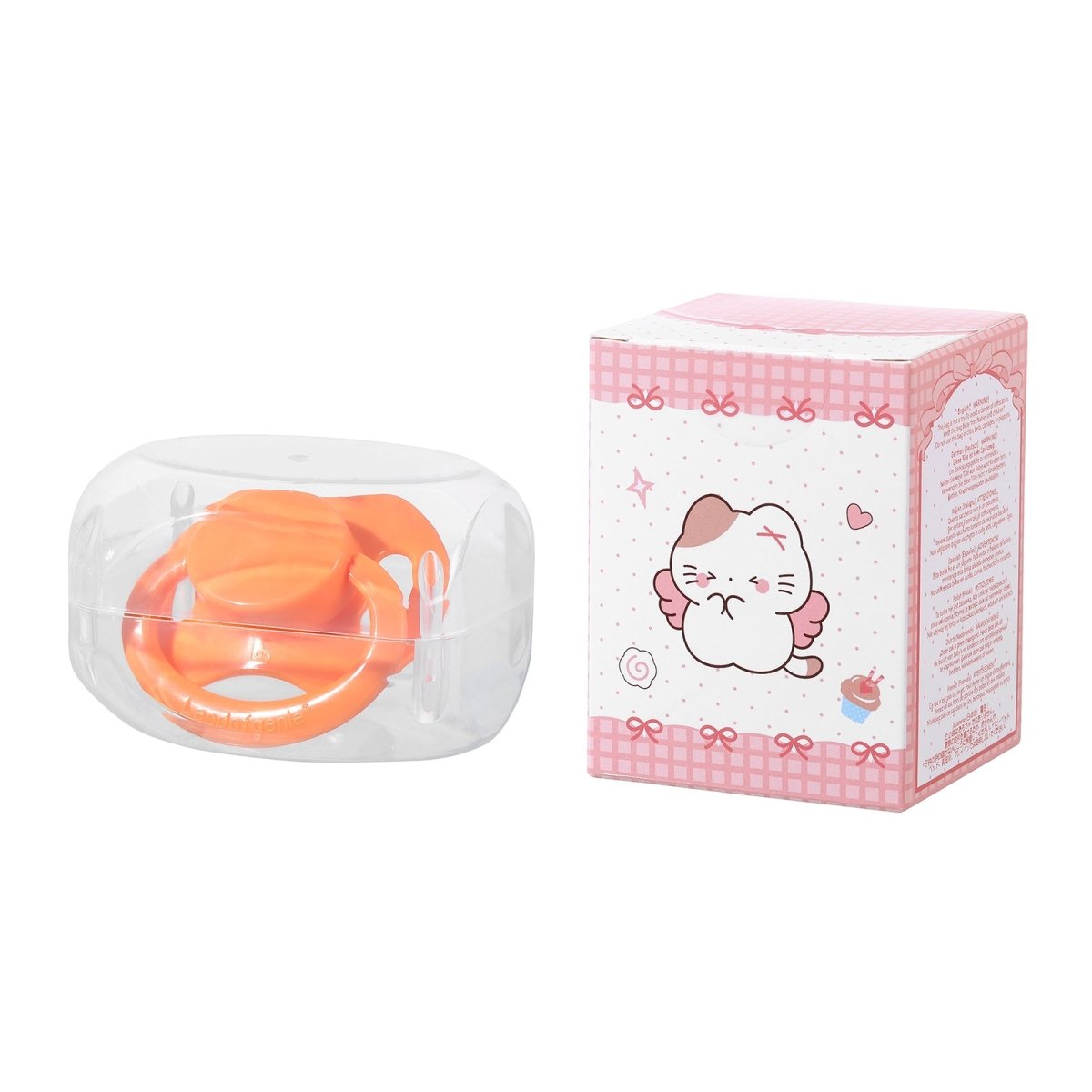 Landofgenie Adult Sized Pacifier - Bone Paci - Bone Orange - landofgenie