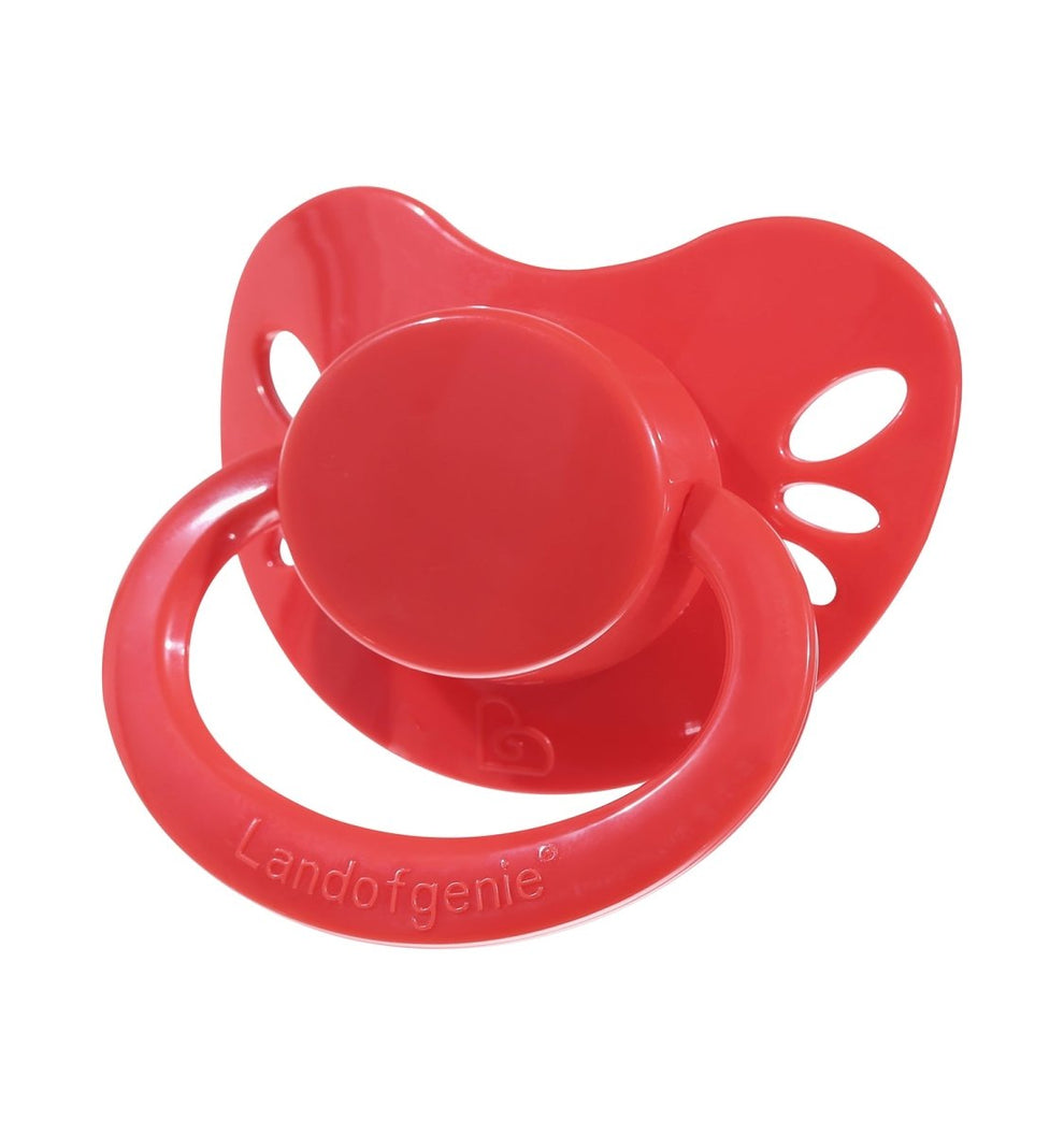 Land Pacifier Landofgenie Adult Sized Pacifier - Bone Paci-Butterfly Red – landofgenie