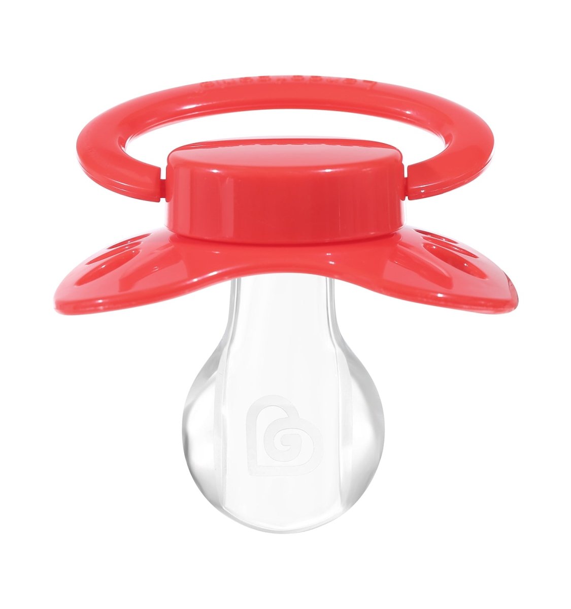 Landofgenie Adult Sized Pacifier - Bone Paci-Butterfly Red - landofgenie