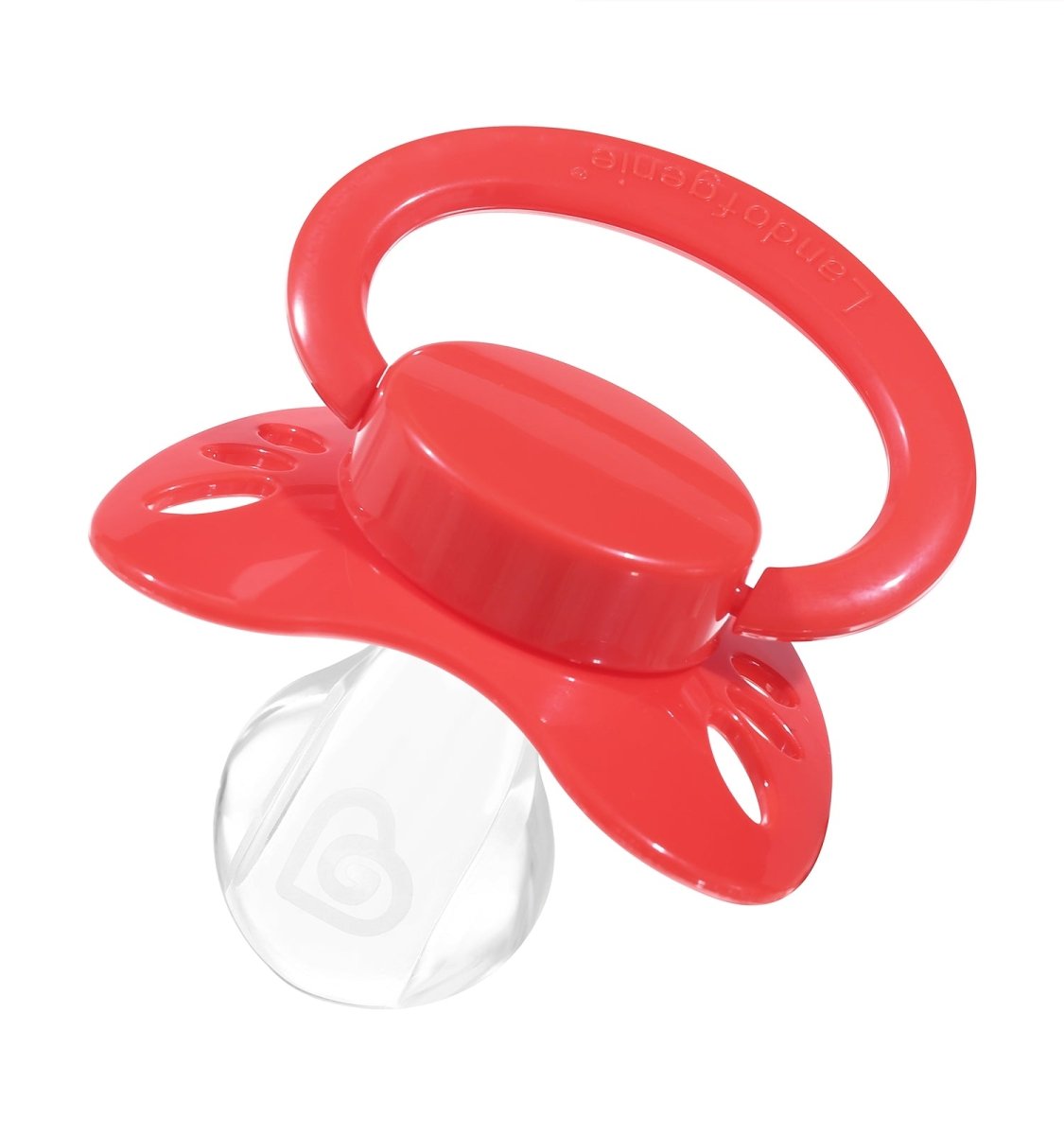 Landofgenie Adult Sized Pacifier - Bone Paci-Butterfly Red - landofgenie