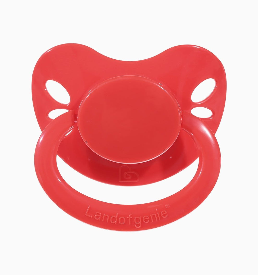 Landofgenie Adult Sized Pacifier - Bone Paci-Butterfly Red – landofgenie