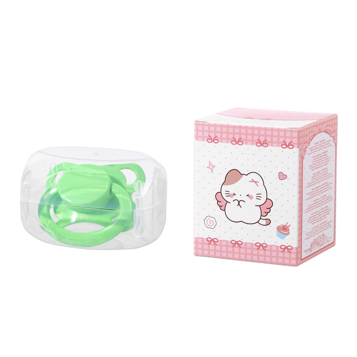 Landofgenie Adult Sized Pacifier - Bone Paci - Moon Green - landofgenie