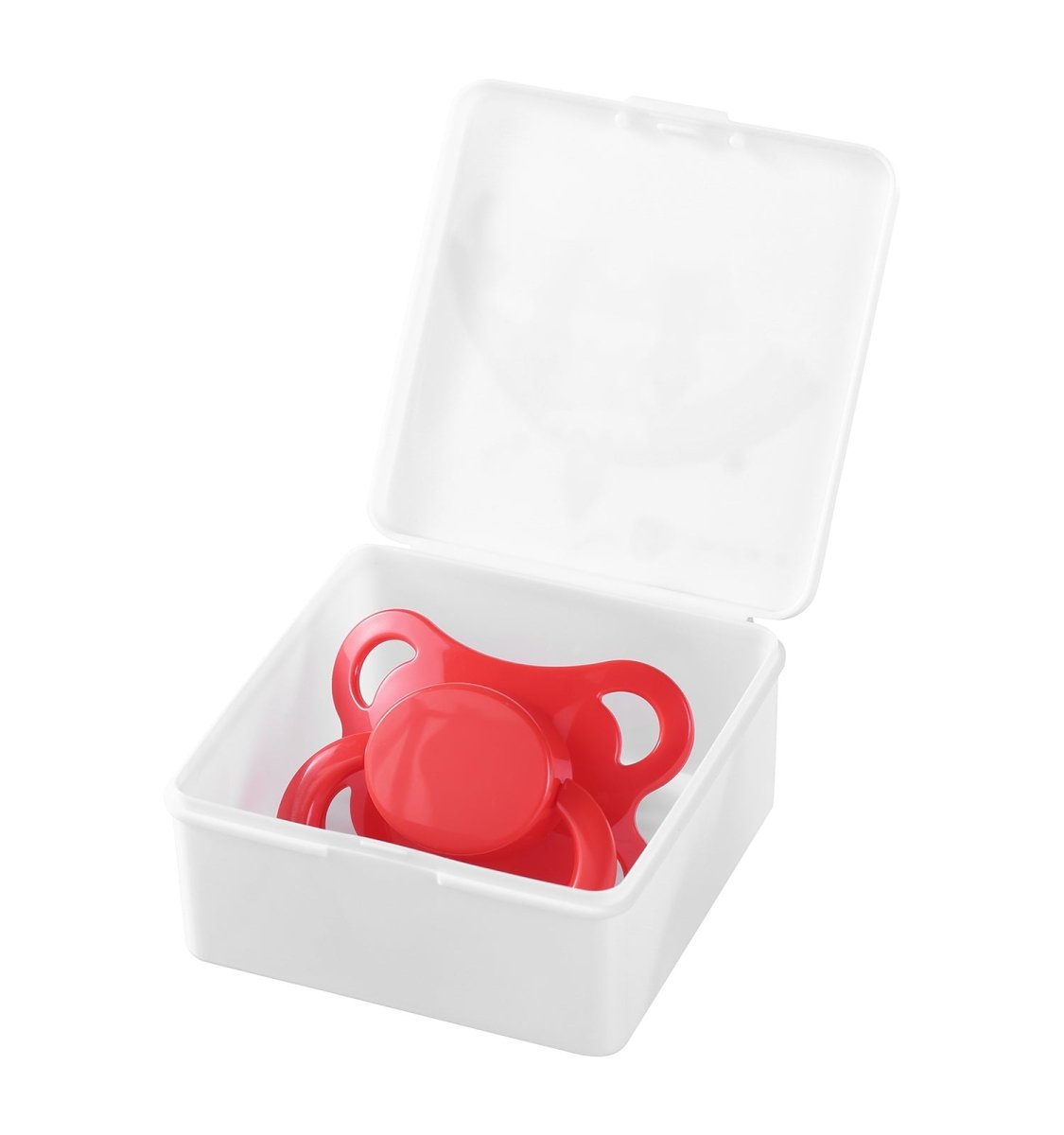 Landofgenie Adult Sized Pacifier - Bone Paci-Moon Red - landofgenie