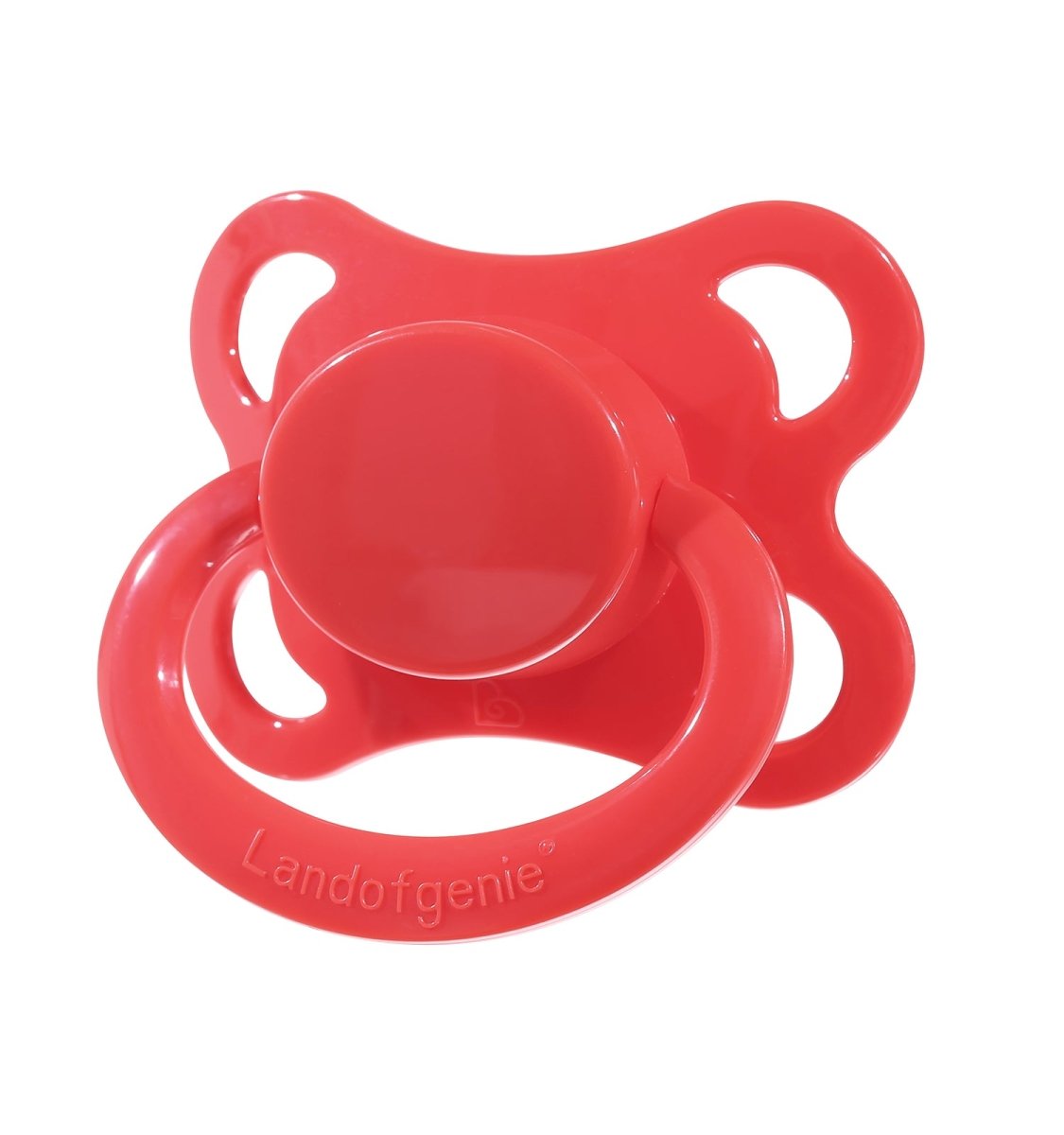 Landofgenie Adult Sized Pacifier - Bone Paci-Moon Red - landofgenie