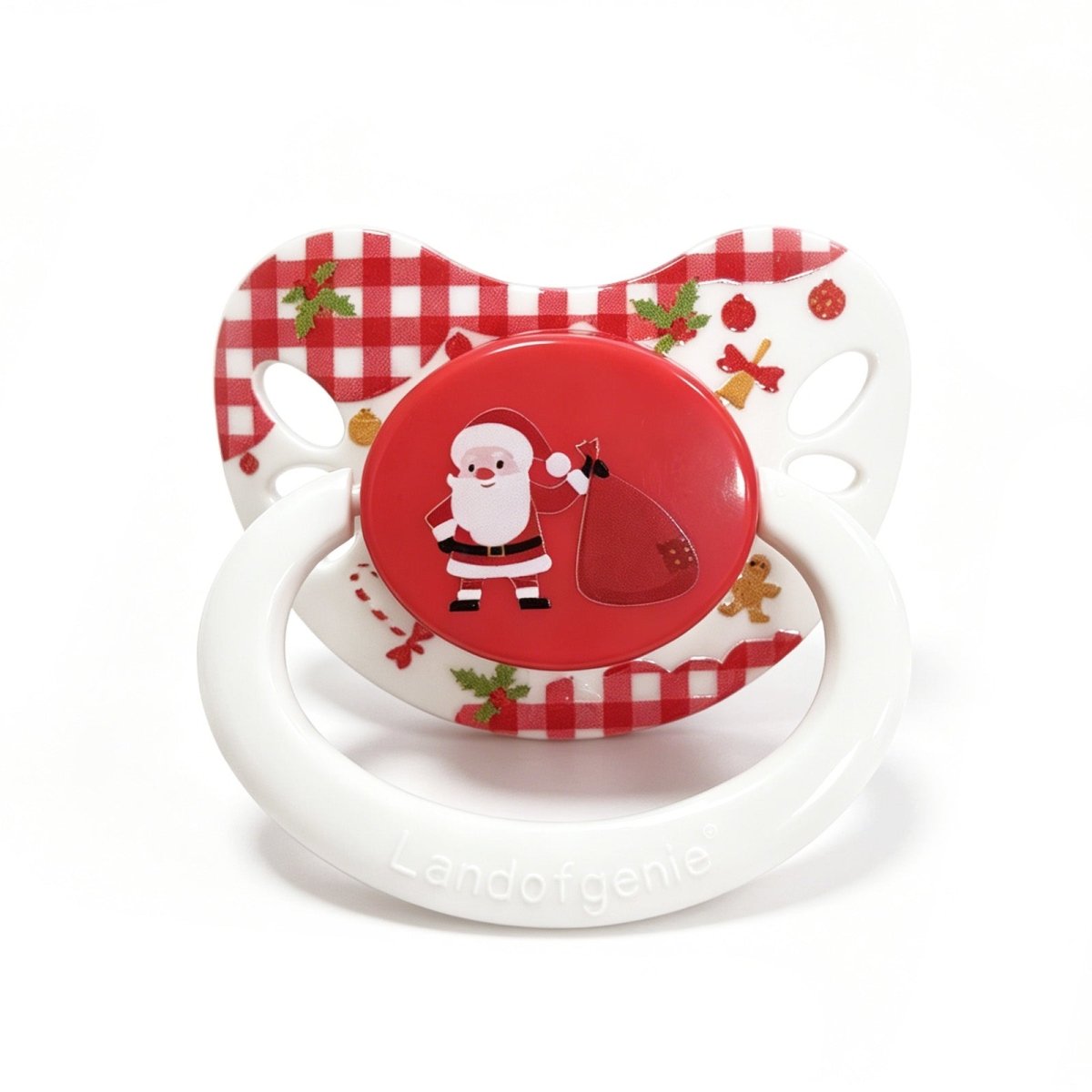 Landofgenie Adult Sized Pacifier - Christmas Red - landofgenie