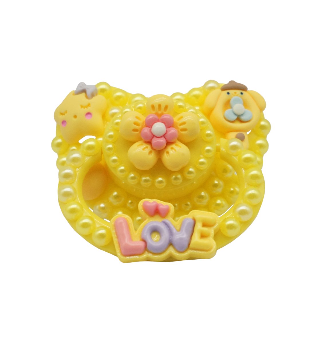 Landofgenie Adult Sized Pacifier - Love Yellow DIY Paci - landofgenie