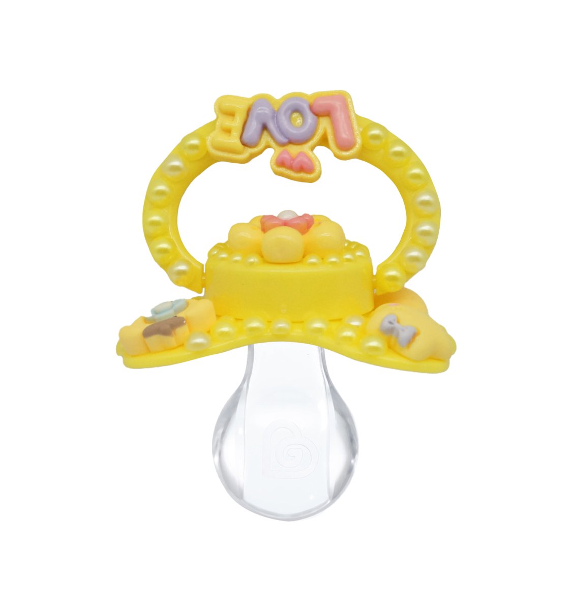 Landofgenie Adult Sized Pacifier - Love Yellow DIY Paci - landofgenie