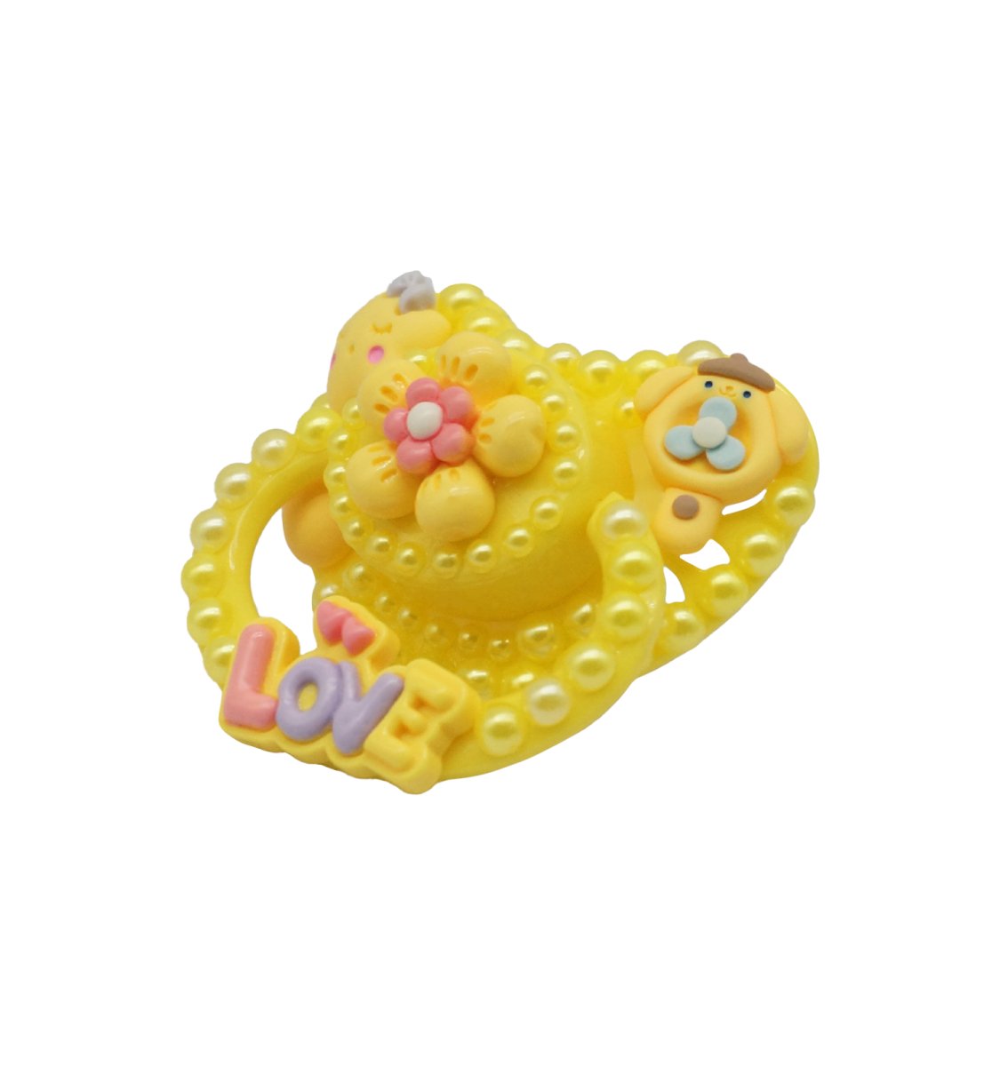 Landofgenie Adult Sized Pacifier - Love Yellow DIY Paci - landofgenie