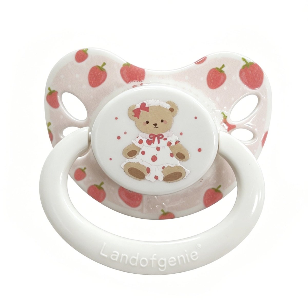 Landofgenie Adult Sized Pacifier - Strawberry Bear - landofgenie