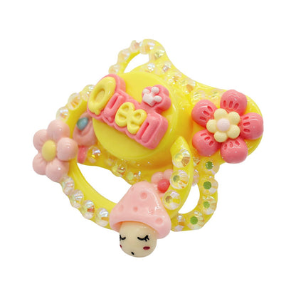 Landofgenie Adult Sized Pacifier -Yellow DIY Paci - landofgenie