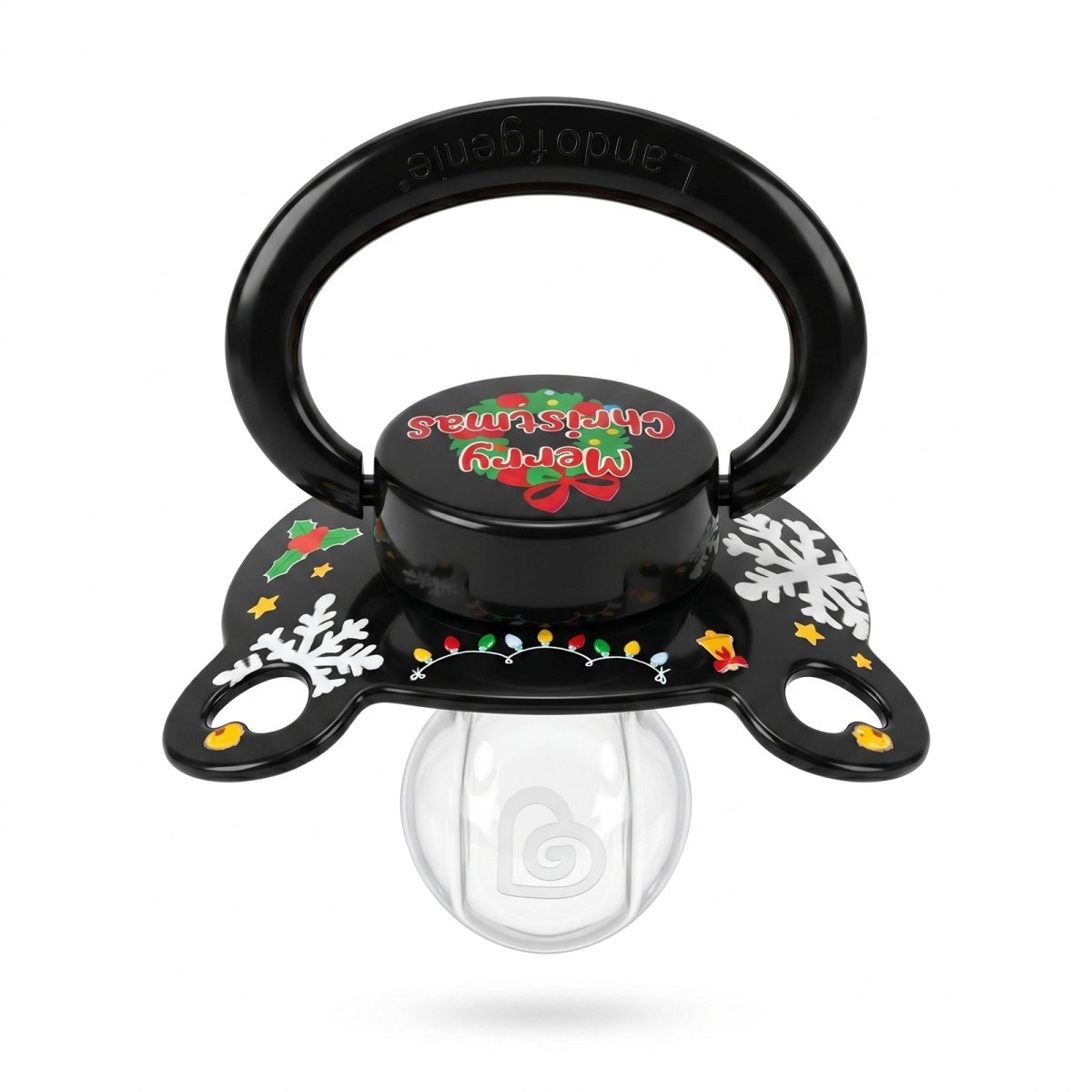 Landofgenie Adult Sized Print Pacifier - Christmas - landofgenie