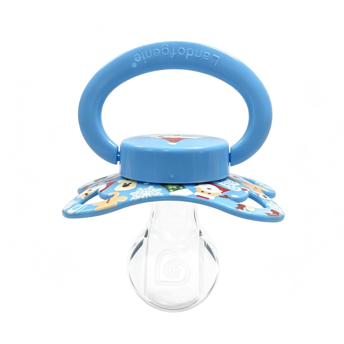 Landofgenie Adult Sized Print Pacifier - Christmas Blue - landofgenie