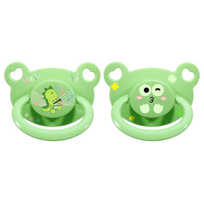 Landofgenie Adult Sized Print Pacifier - Frog&Dino Paci - landofgenie