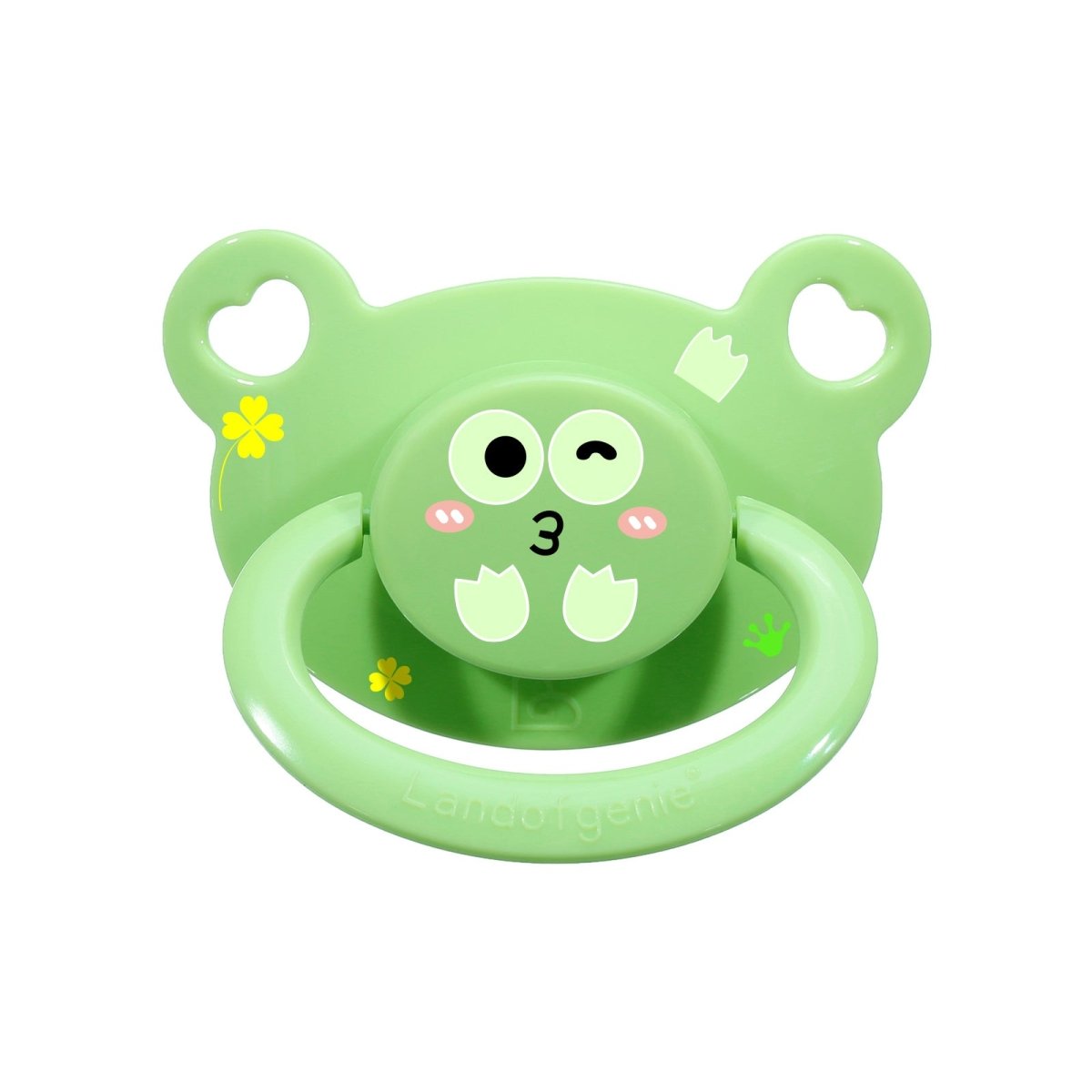 Landofgenie Adult Sized Print Pacifier - Frog&Dino Paci - landofgenie