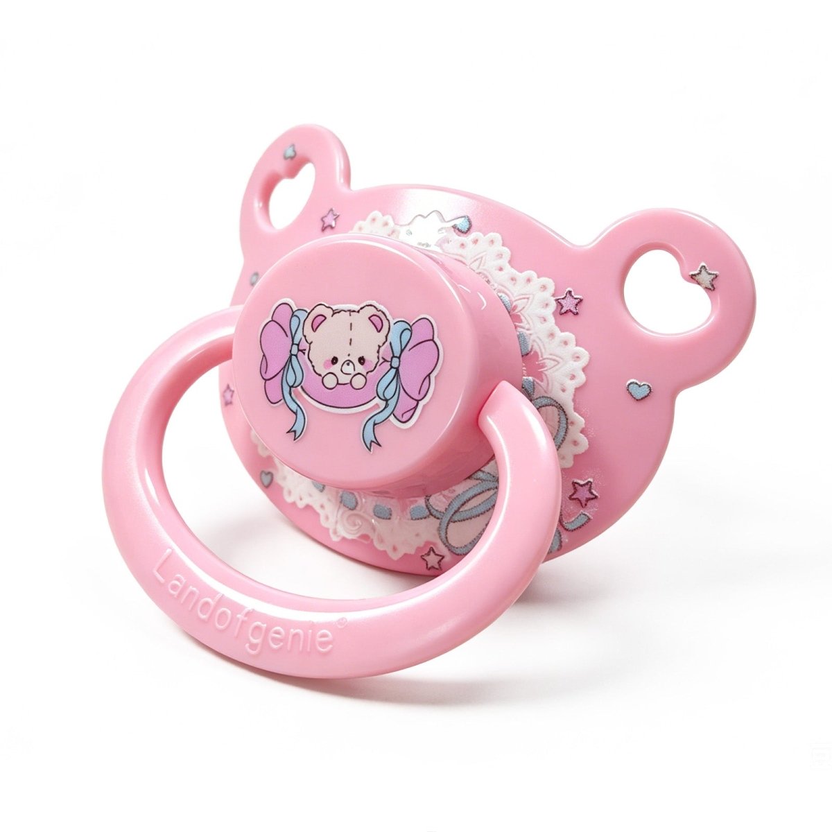 Landofgenie Adult Sized Print Pacifier - Lace Bear - landofgenie