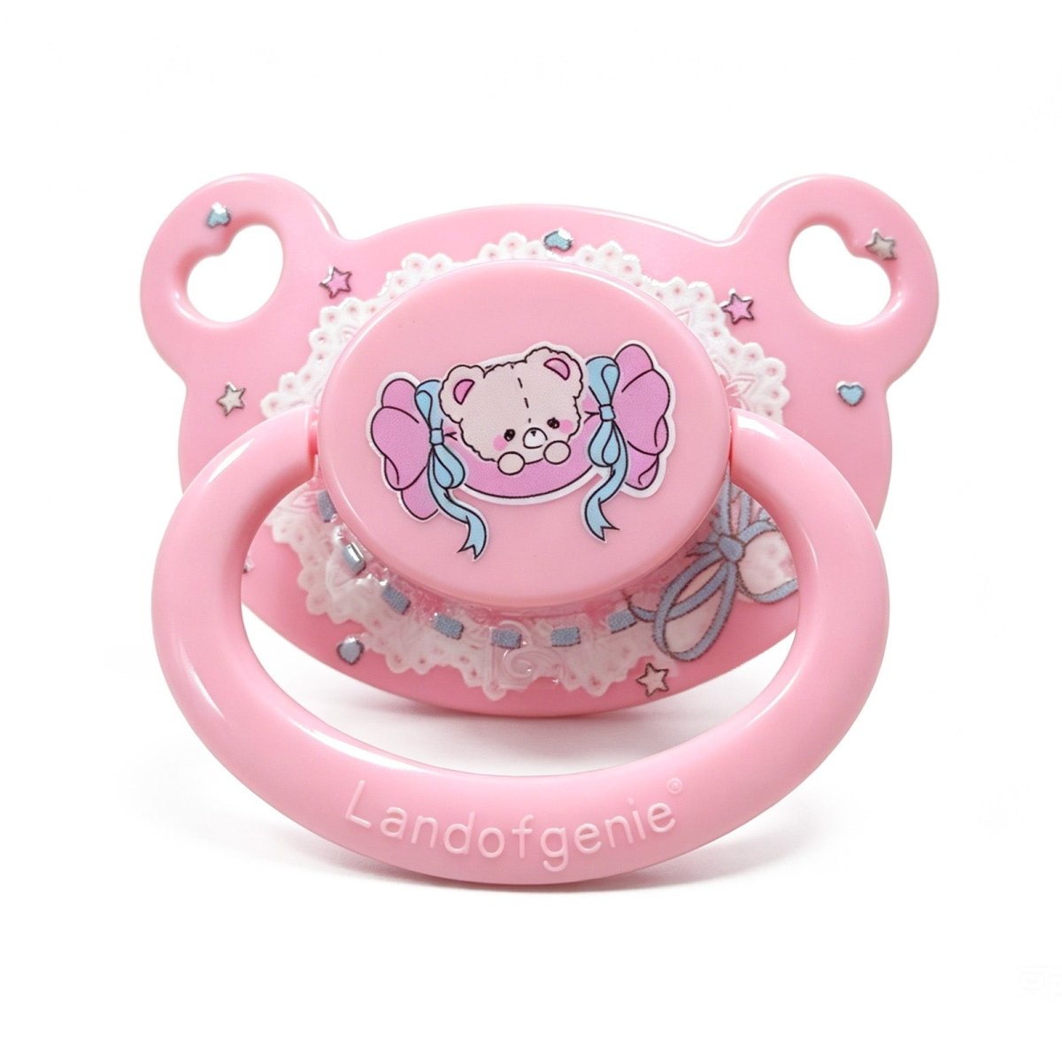 Landofgenie Adult Sized Print Pacifier - Lace Bear - landofgenie