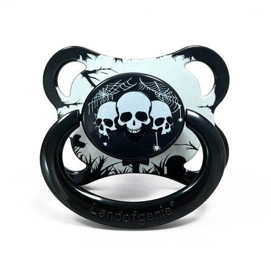 Landofgenie Adult Sized Print Pacifier - Skull - landofgenie