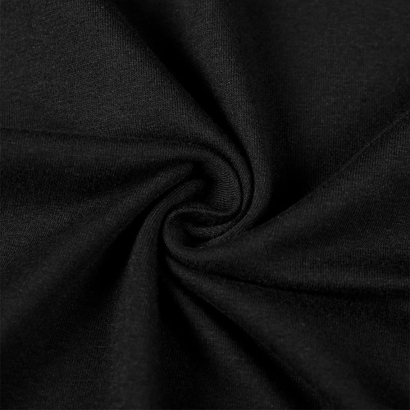 Landofgenie Basic Men Cotton Bodysuit- Black - landofgenie