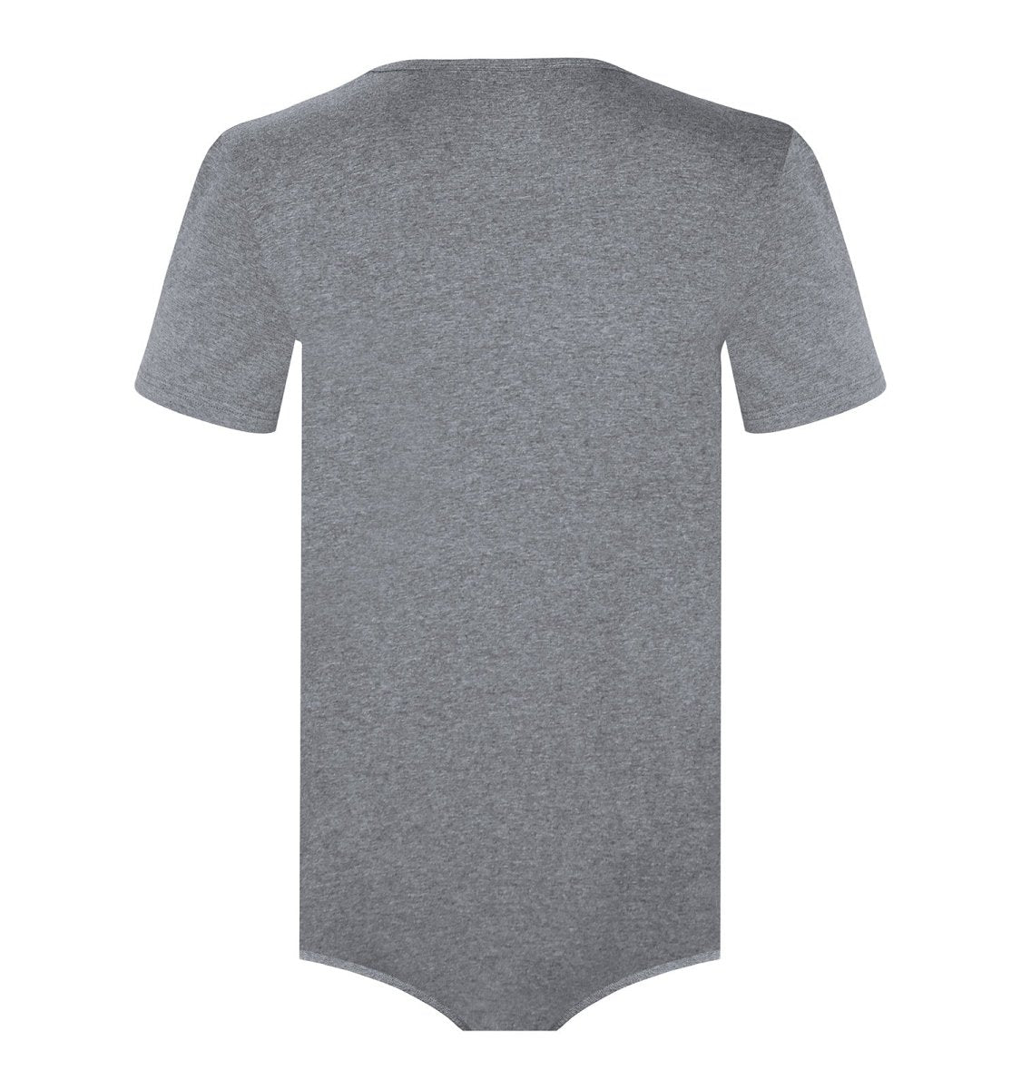 Landofgenie Basic Men Cotton Bodysuit- Gray - landofgenie