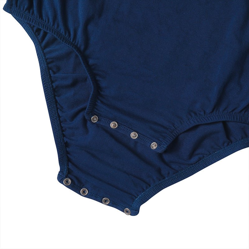 Landofgenie Basic Men Cotton Bodysuit- Navy - landofgenie