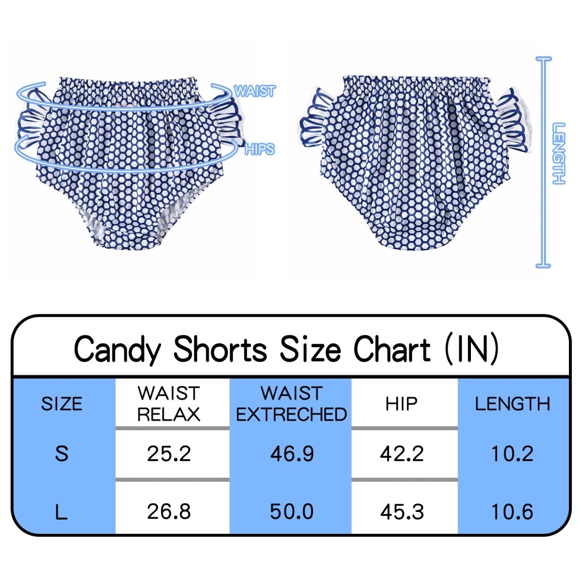 Landofgenie Cartoon Shorts - Candy Blue - landofgenie