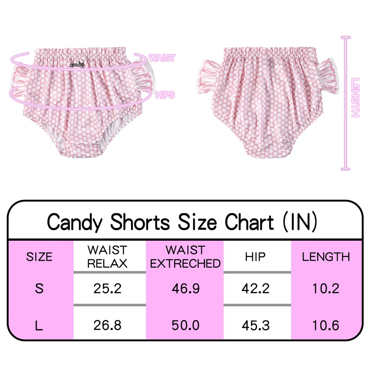 Landofgenie Cartoon Shorts - Candy Pink - landofgenie