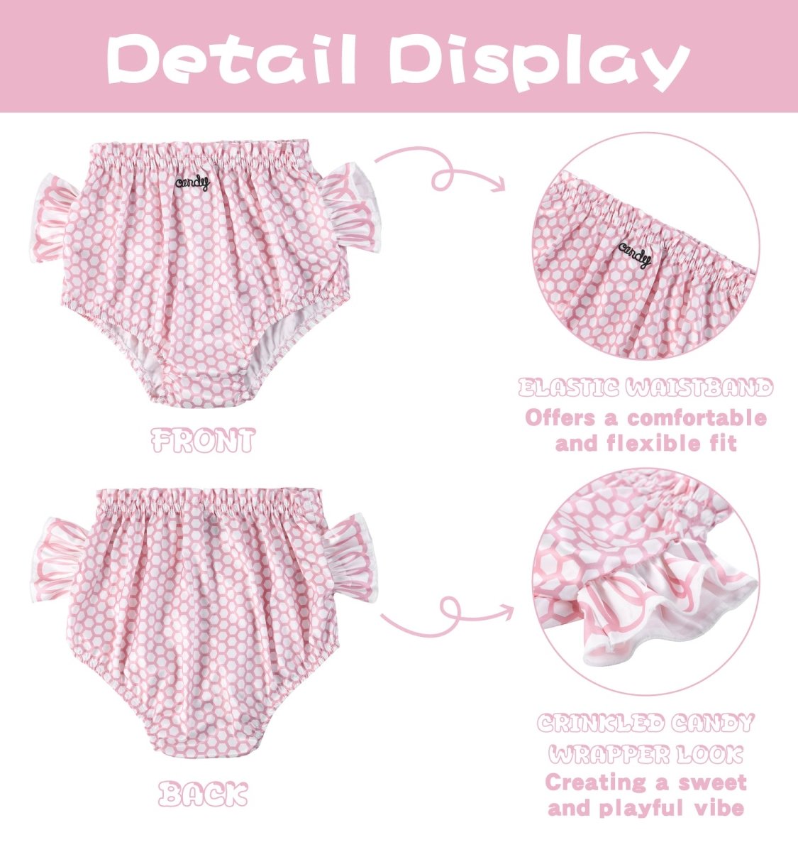 Landofgenie Cartoon Shorts - Candy Pink - landofgenie