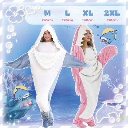 Landofgenie Flannel Creative Shark Onesie - landofgenie