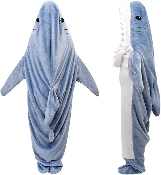 Landofgenie Flannel Creative Shark Onesie - landofgenie