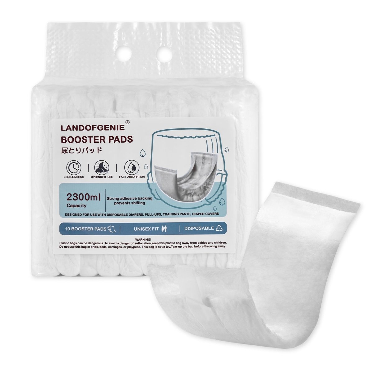 Landofgenie Incontinence Care Pads -10 pack - landofgenie