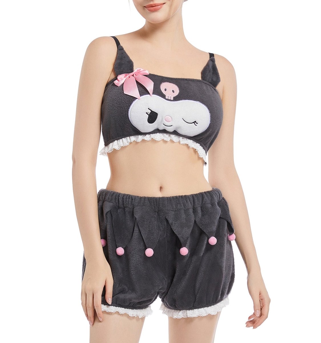 Landofgenie Kawaii Anime Cute Pajamas Set - Kurome - landofgenie