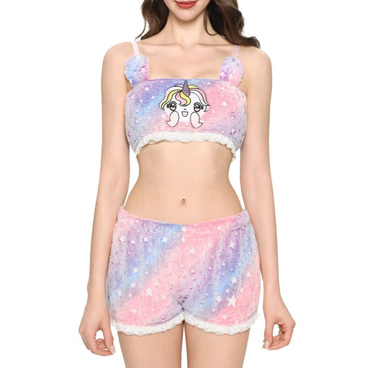 Landofgenie Kawaii Anime Cute Pajamas Set - Unicorn - landofgenie