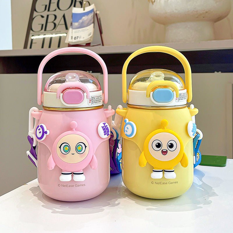 Landofgenie Kawayi Anime Water Bottle 700ml Capacity - landofgenie