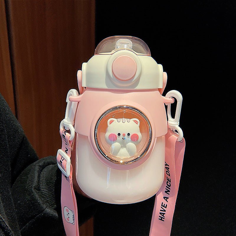 Landofgenie Kawayi Anime Water Bottle 820ml Capacity - landofgenie