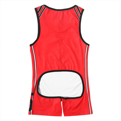 Landofgenie Landofgenie Take Down Singlet Jock - Red - landofgenie