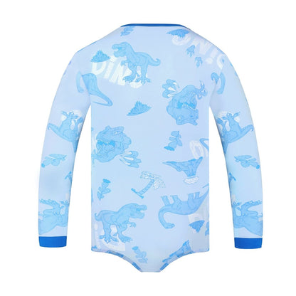 Landofgenie Long Sleeve Men Cotton Onesie - Dinosaur - landofgenie