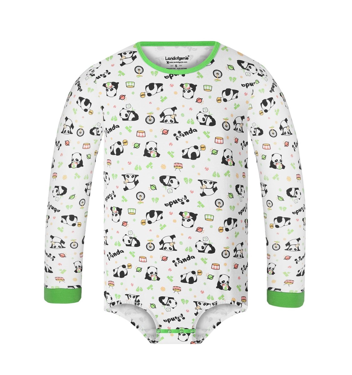 Landofgenie Long Sleeve Men Cotton Onesie- Panda - landofgenie
