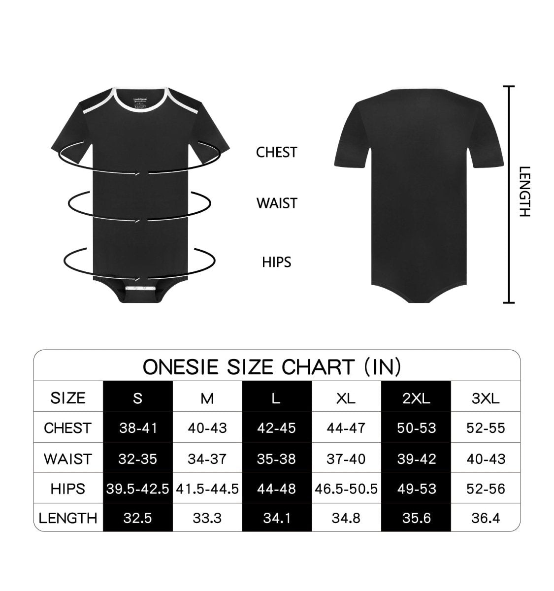 Landofgenie Men Basic Bodysuit - Homo Black - landofgenie