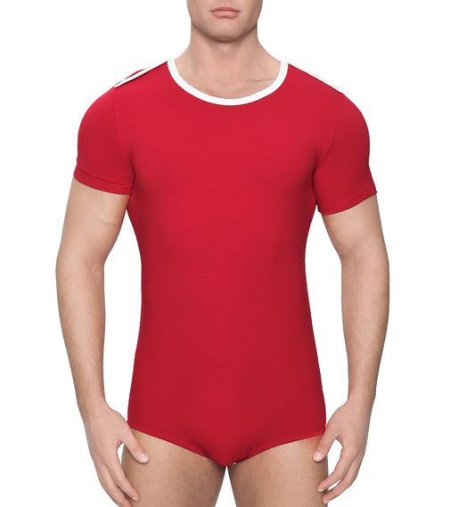 Landofgenie Men Basic Bodysuit - Homo Red - landofgenie