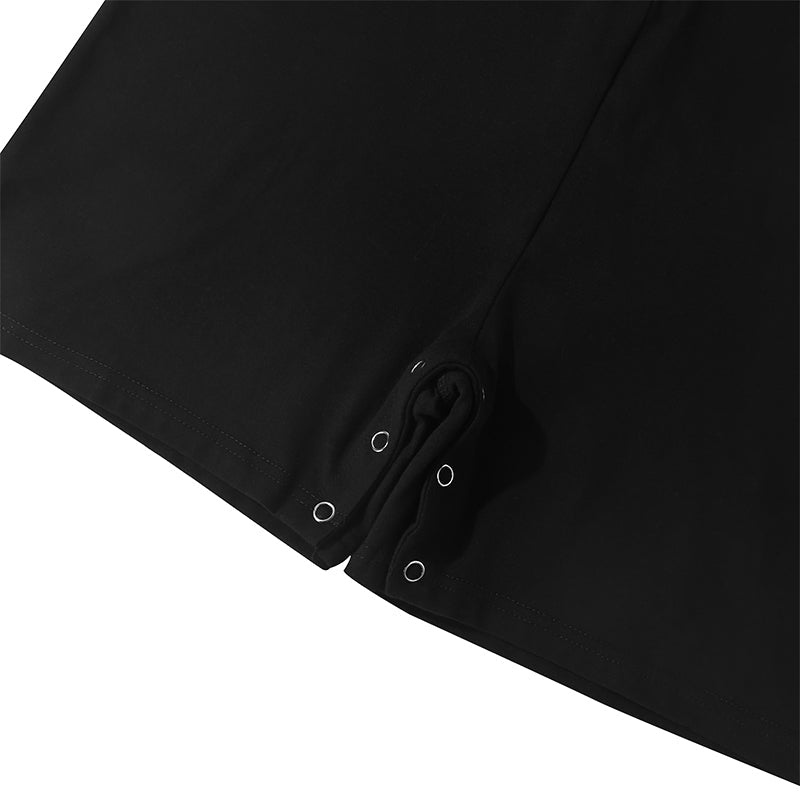 Landofgenie Men Basic Solid Hooded Onesie - Black Color - landofgenie
