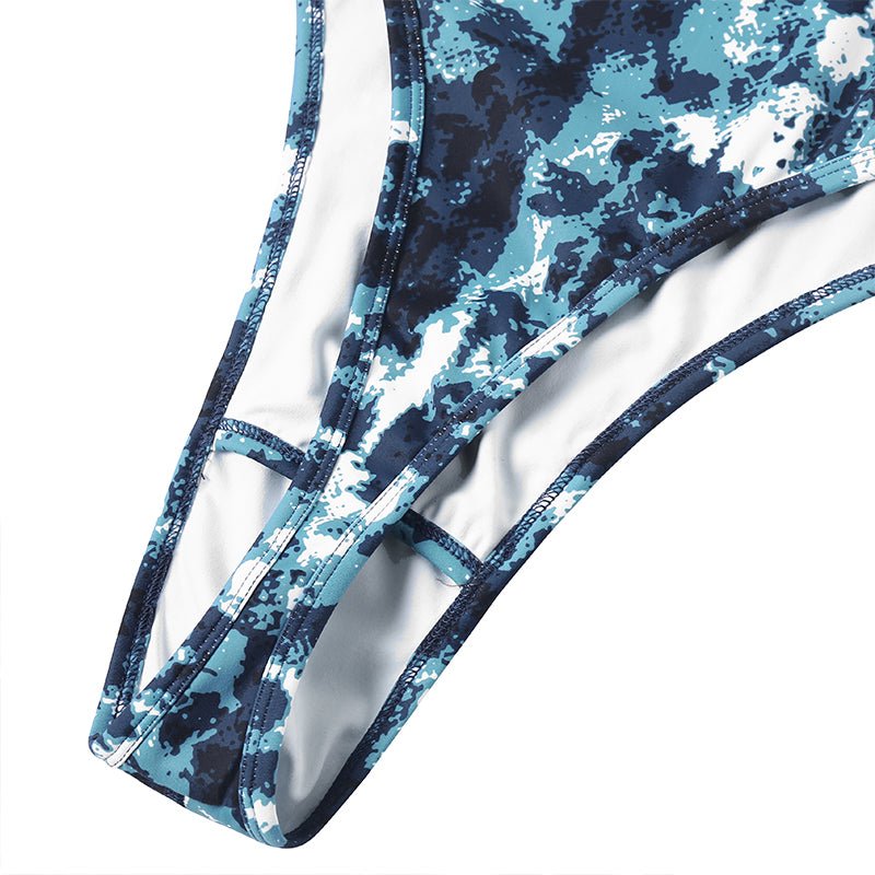 Landofgenie Men Camo Sleeveless Jumsuit - Camo Blue - landofgenie