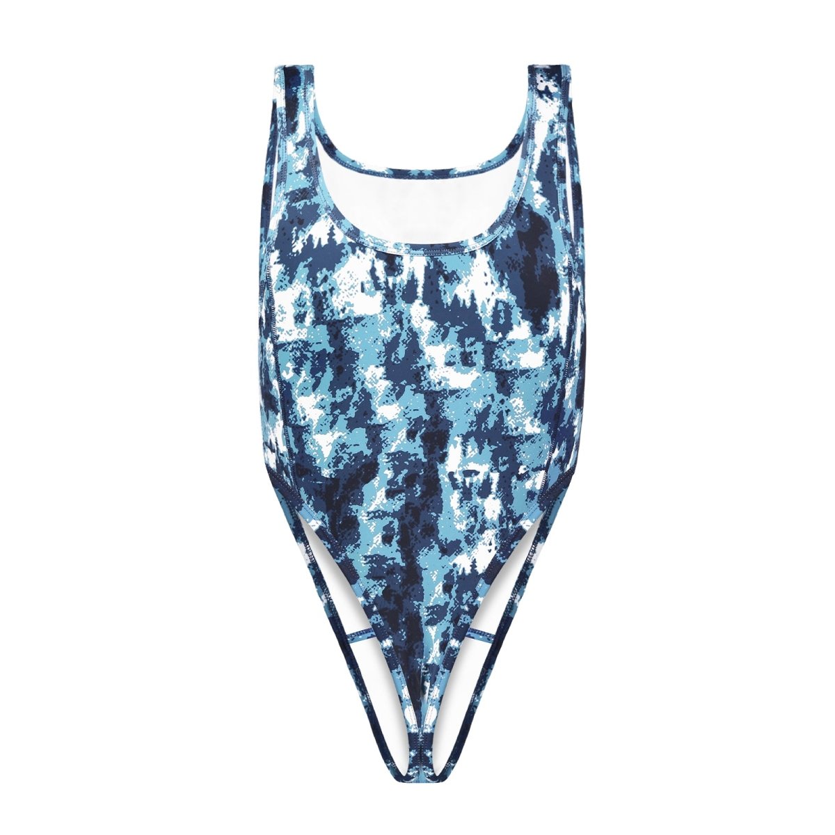Landofgenie Men Camo Sleeveless Jumsuit - Camo Blue - landofgenie