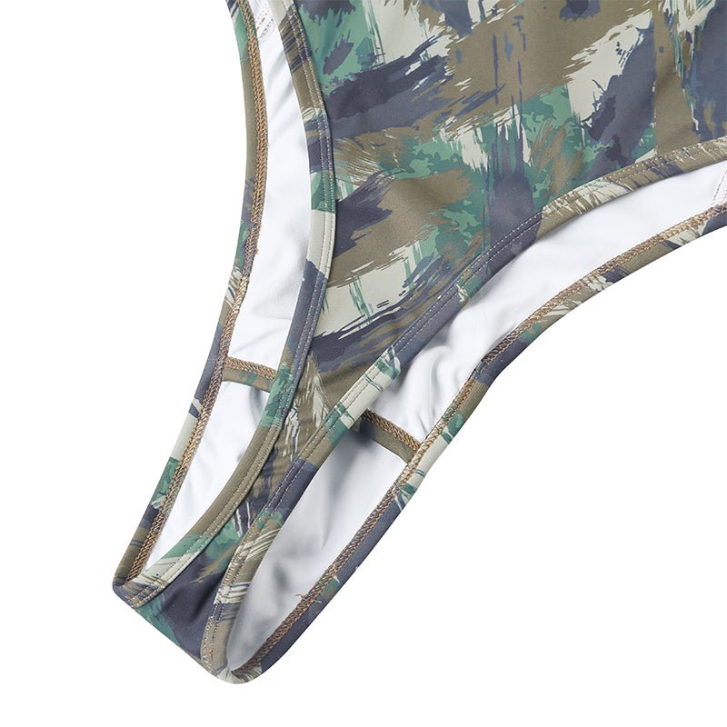 Landofgenie Men Camo Sleeveless Jumsuit - Camo Green - landofgenie