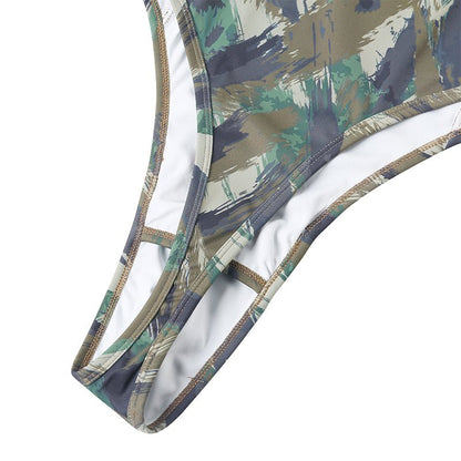 Landofgenie Men Camo Sleeveless Jumsuit - Camo Green - landofgenie